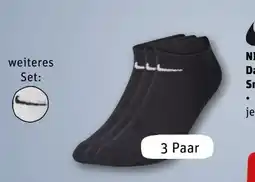 REWE Nike Herren Sneaker-Socken 3er-Pack Angebot