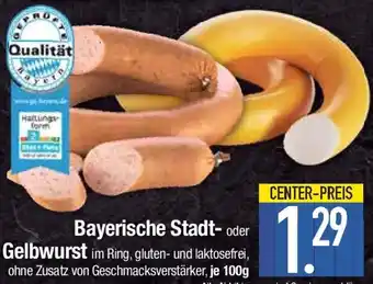 E-Center Bayerische Stadt- oder Gelbwurst Angebot