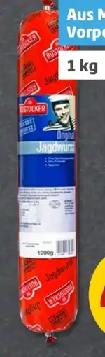 PENNY Die Rostocker Original Jagdwurst Angebot