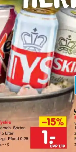 Netto Marken-Discount Tyskie Pils Angebot