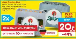 Netto Marken-Discount Lübzer Premium Biere Angebot