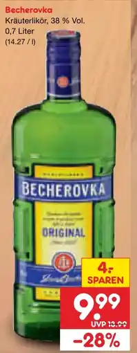 Netto Marken-Discount Jan Becher Becherovka Kräuterlikör Angebot