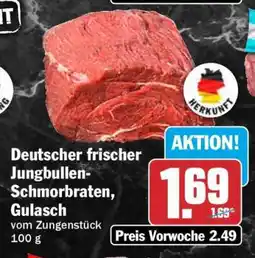 HIT Deutscher frischer Jungbullen-Schmorbraten, Gulasch Angebot