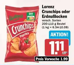 HIT Lorenz Crunchips oder Erdnusslocken Angebot