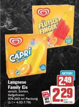HIT Langnese Family Eis Angebot