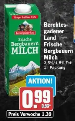 HIT Berchtesgadener Land Frische Bergbauern-Milch Angebot