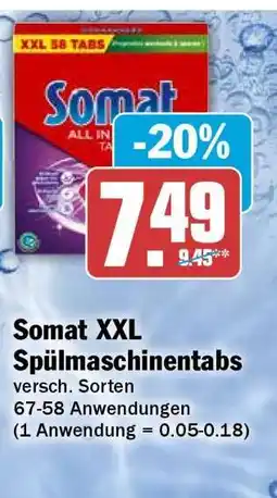 HIT Somat XXL Spülmaschinentabs Angebot