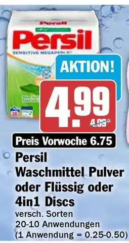 HIT Persil Waschmittel Pulver oder Flüssig oder 4in1 Discs Angebot
