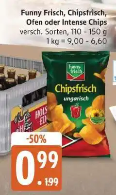 Edeka Funny Frisch, Chipsfrisch, Ofen oder Intense Chips Angebot