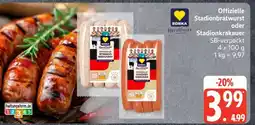 Edeka Offizielle Stadionbratwurst oder Stadionkrakauer Angebot
