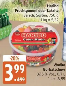 Edeka Haribo Fruchtgummi oder Lakritz Angebot