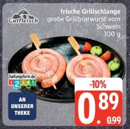 Edeka Frische Grillschlange Angebot