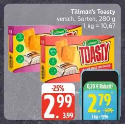 Edeka TILLMAN'S Toasty Angebot