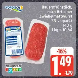 Edeka Bauernfrühstück nach Art einer Zwiebelmettwurst Angebot