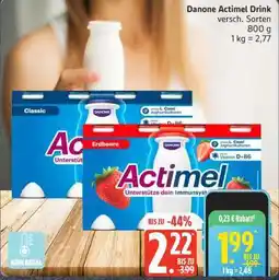 Edeka Danone Actimel Drink Angebot