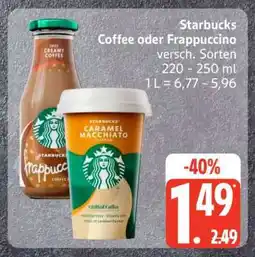 Edeka Starbucks Coffee oder Frappuccino Angebot