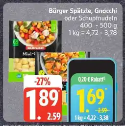 Edeka Bürger Spätzle, Gnocchi oder Schupfnudeln Angebot