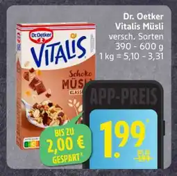 Edeka DR. OETKER Vitalis-Müsli Angebot