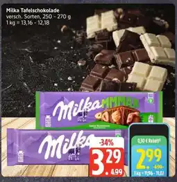Edeka Milka Tafelschokolade Angebot