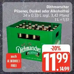 Edeka Dithmarscher Pilsener, Dunkel oder Alkoholfrei Angebot