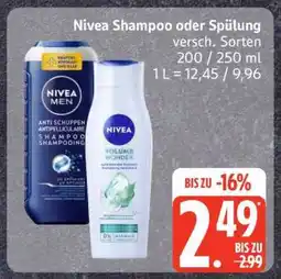 Edeka NIVEA Shampoo oder Spülung Angebot
