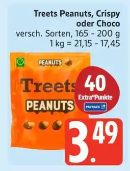 Edeka Treets Peanuts, Crispy oder Choco Angebot