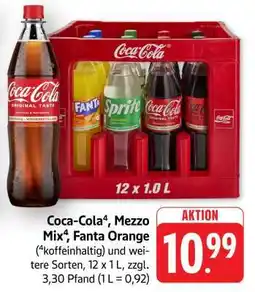 Edeka Coca-Cola, Mezzo Mix, Fanta Orange Angebot