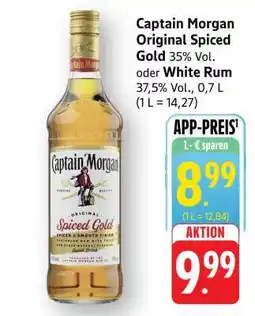 Edeka Captain Morgan Original Spiced Gold or White Rum Angebot