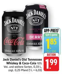 Edeka Jack Daniel's Old Tennessee Whiskey & Coca Cola Angebot