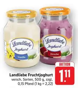 Edeka LANDLIEBE Fruchtjoghurt Angebot