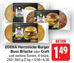 Edeka EDEKA Herzstücke Burger Buns Brioche oder Craft Angebot