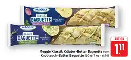 Edeka Meggle Klassik Kräuter-Butter Baguette oder Knoblauch-Butter Baguette Angebot