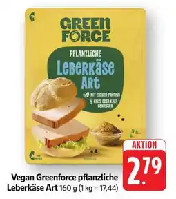 Edeka Vegan Greenforce pflanzliche Leberkäse Art Angebot