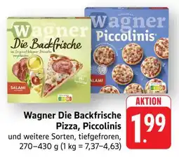 Edeka Wagner Die Backfrische Pizza, Piccolinis Angebot