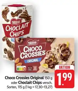 Edeka Choco Crossies Original oder Choclait Chips Angebot
