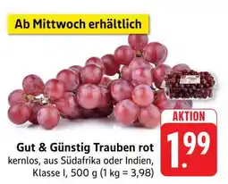 Edeka Gut & Günstig Trauben rot Angebot