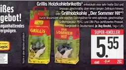 Edeka Grillis Holzkohlebriketts oder Grillholzkohle 'Der Sommer Hit' Angebot