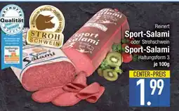 Edeka Reinert Sport-Salami oder Strohschwein Sport-Salami Angebot