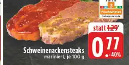 Edeka Schweinenackensteaks mariniert Angebot