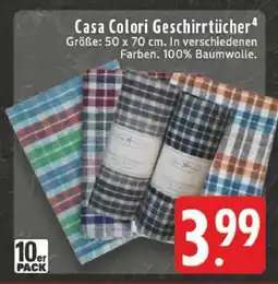 Edeka Casa Colori Geschirrtücher Angebot