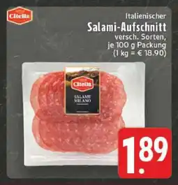 Edeka Italienischer Salami-Aufschnitt Angebot