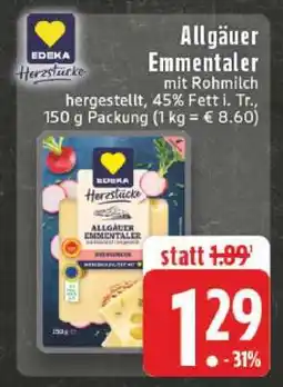 Edeka Allgäuer Emmentaler Angebot