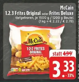 Edeka McCain 1.2.3 Frites Original oder Frites Deluxe Angebot