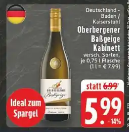 Edeka Oberbergener Baßgeige Kabinett Angebot