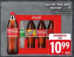 Edeka Coca-Cola, Fanta, Sprite, mezzo mix, Lift Angebot