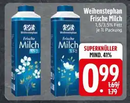 Edeka Weihenstephan frische Milch Angebot