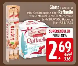 Edeka Giotto Haselnuss oder Raffaello Angebot