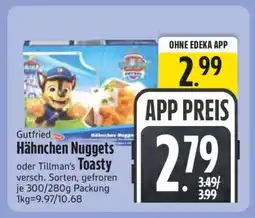 Edeka Gutfried Hähnchen Nuggets Toasty Angebot