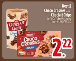 Edeka Nestlé Choco Crossies oder Choclait Chips Angebot