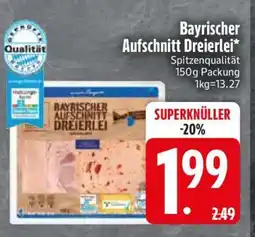 Edeka Bayrischer Aufschnitt Dreierlei Angebot